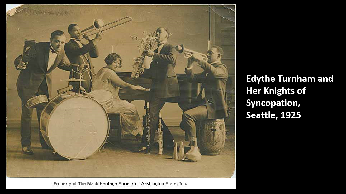 Edythe Turnham and Her Knights of Syncopation,  Seattle, 1925