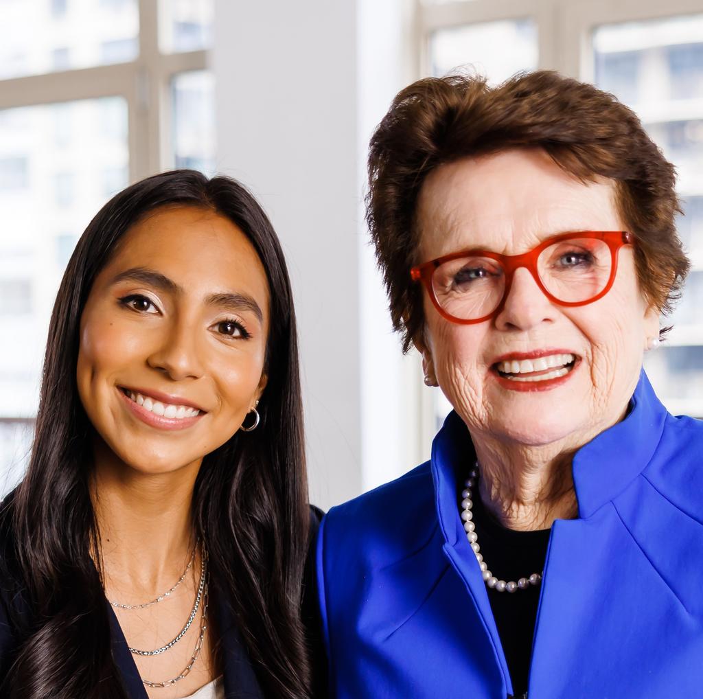 Billy Jean King and Diana Flores